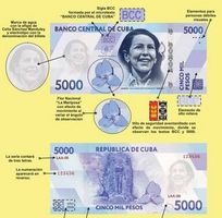 (4) bankfrische Note von 2026: 5'000 kubanische Pesos CUP