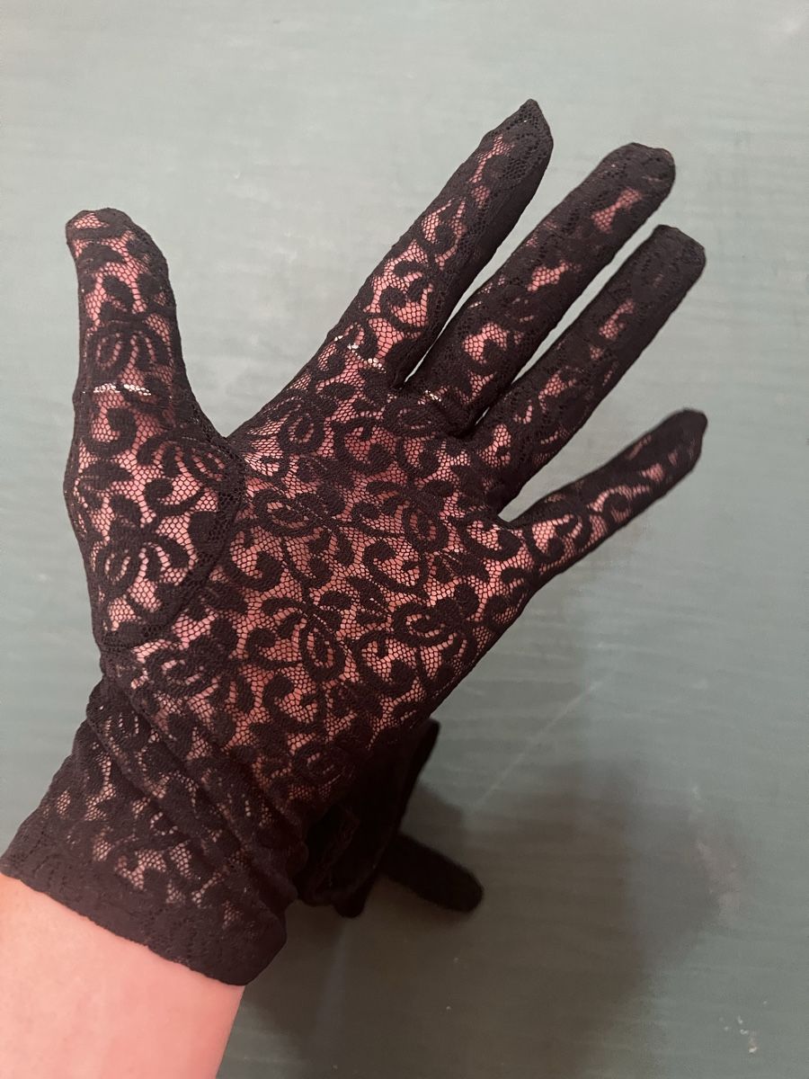 Abbigliamento: Spitzenhandschuhe weiss/ schwarz oder Rosa (1Size) – Nuovo e nell'imballaggio originale da Basel venduto da bellespirit