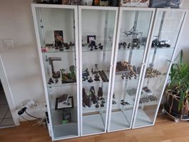 Vitrine Blaliden Strimsav  Lot de quatres vitrine en verre