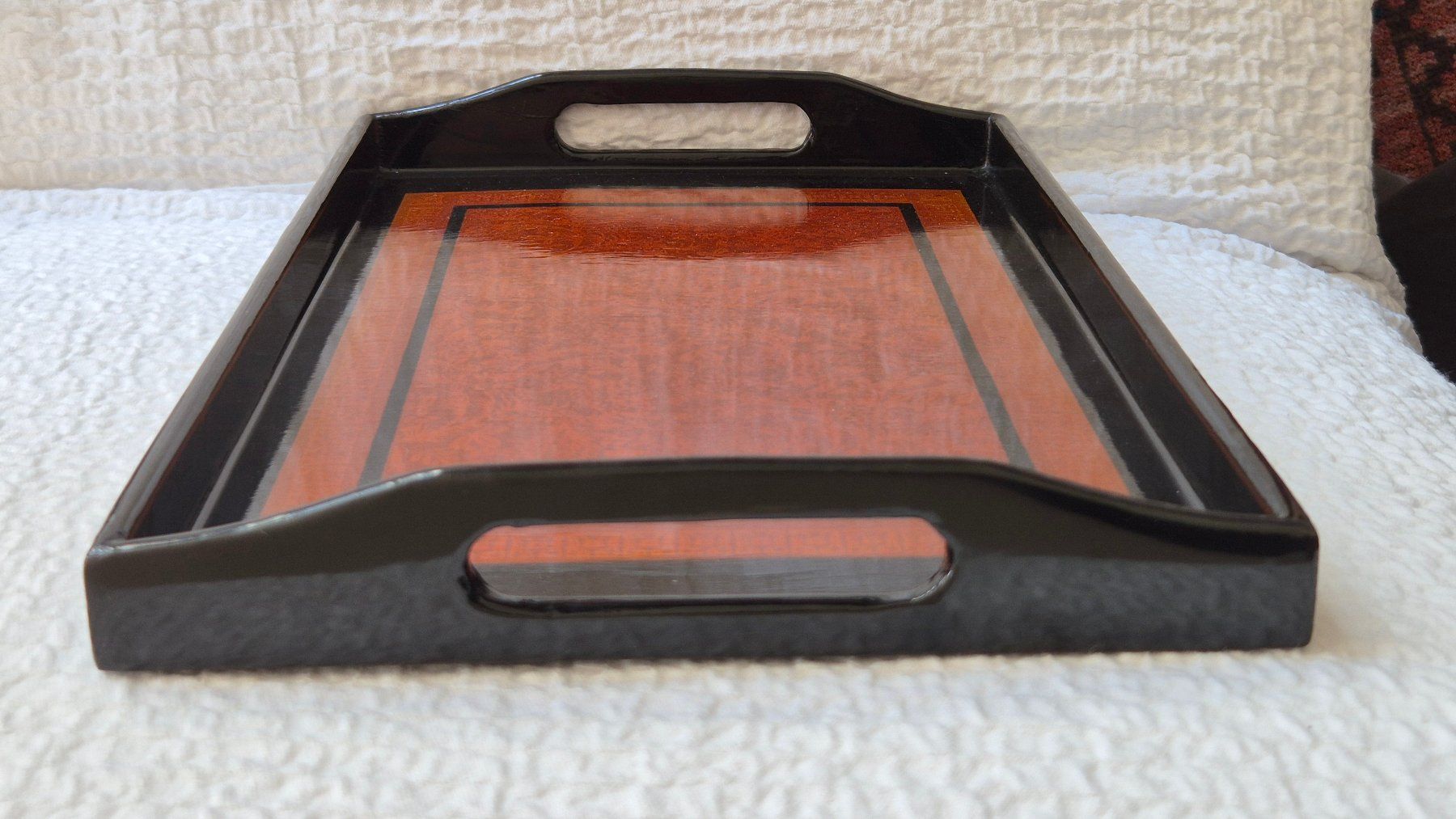 Servierplatten: Schönes Vintage Servierbrett, Tablett, Lack, Geschenk. – Neu (gemäss Beschreibung) aus Wabern von O_b_u 2