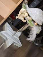 Weihnachtsdeko Buddhanussm. Engel a.Holzsockel Handarbeit