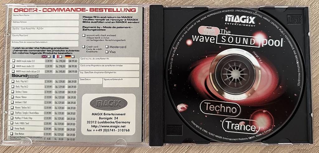 CD: Magix - Soundpool - Techno Trance Vol. 1 – Usato da Zofingen venduto da Kolega01 1