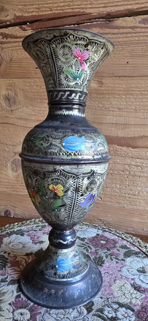 Vasi & Recipienti: Grosse Blumige Kupfer Vase – Usato da Wolfhalden venduto da Nati-Nati