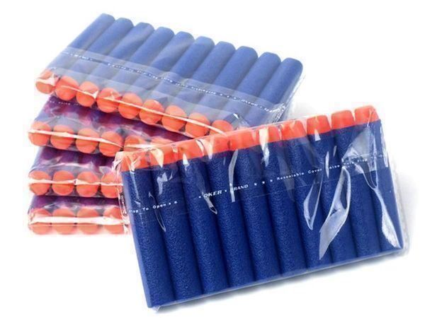 Giocattoli: 50 NERF PFEILE/DARTS - N-STRIKE ELITE - NERF MUNITION BLAU – Nuovo e nell'imballaggio originale da Kriens venduto da swissgadget