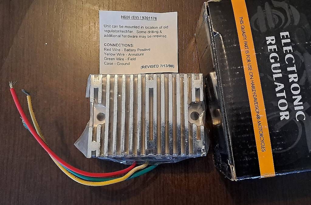 Elektronikbauteile: Harley: régulateur 6V pour anciennes Panhead ou Ironhead – Neu und originalverpackt aus Genève von Blowupster 1