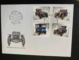 2015 Erstagsbrief Schweizer Automobile ZN 1556 - 1559