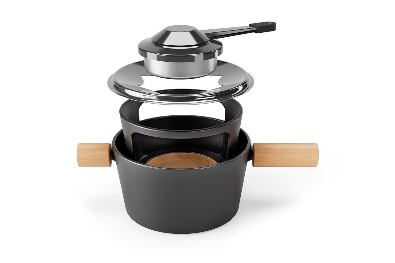 Stöckli Elettrodomestici da cucina: STöCKLI Universal Fondue-Set Titlis – Nuovo (secondo la descrizione) da Kägiswil venduto da pebart 2