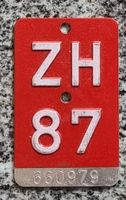 Velo - Nummer  ZH 87
