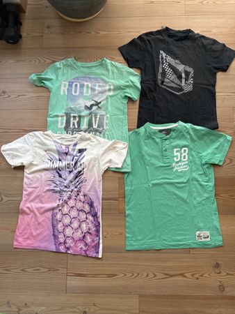 4 coole T-Shirts Gr. 140/150 für den Sommer