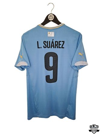 SUAREZ #9 Original Uruguay 2014-15 Home Trikot