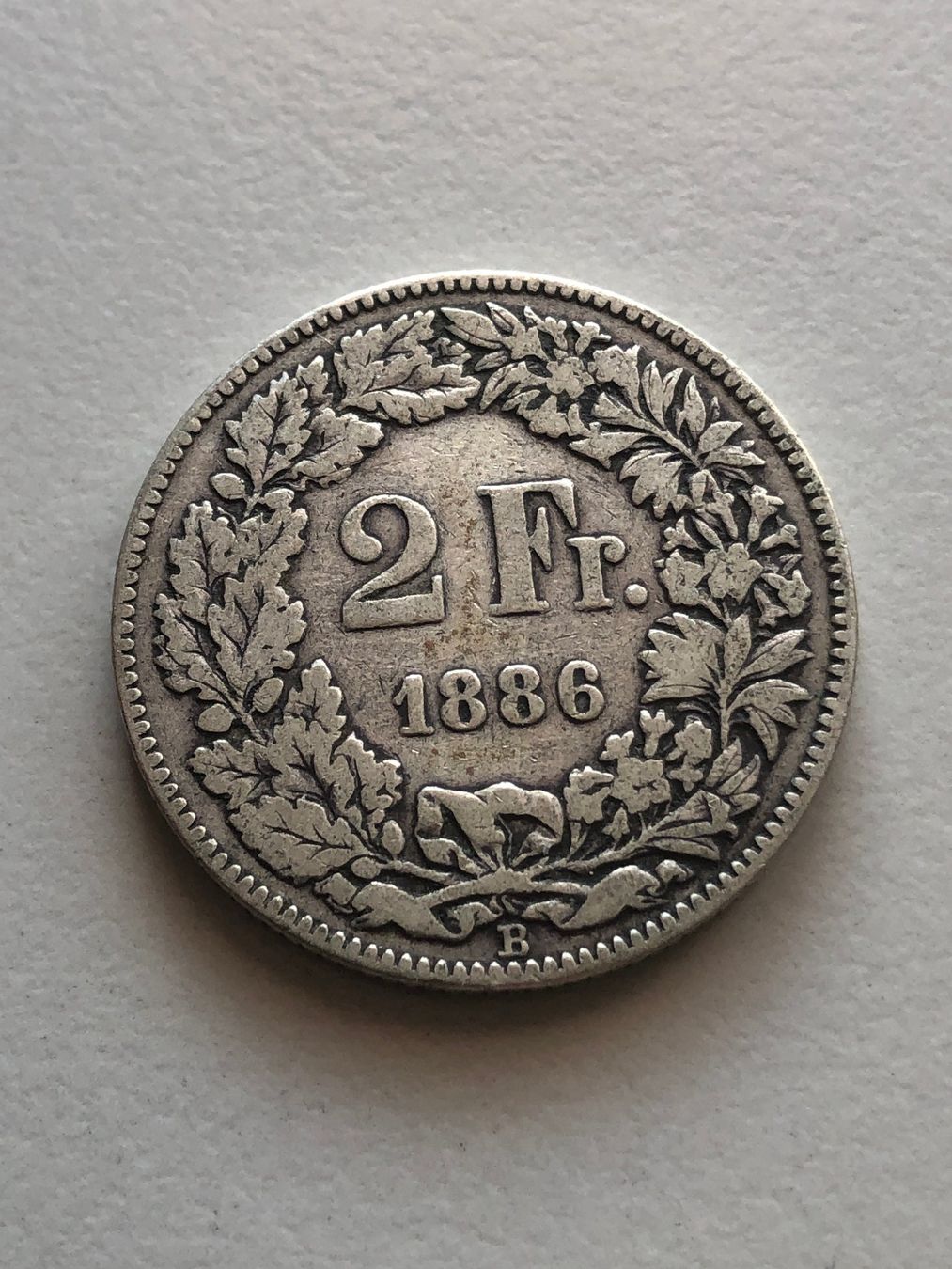 Alle Münzen: 2 Fr. 1886 – Gebraucht aus Schötz von Odpa