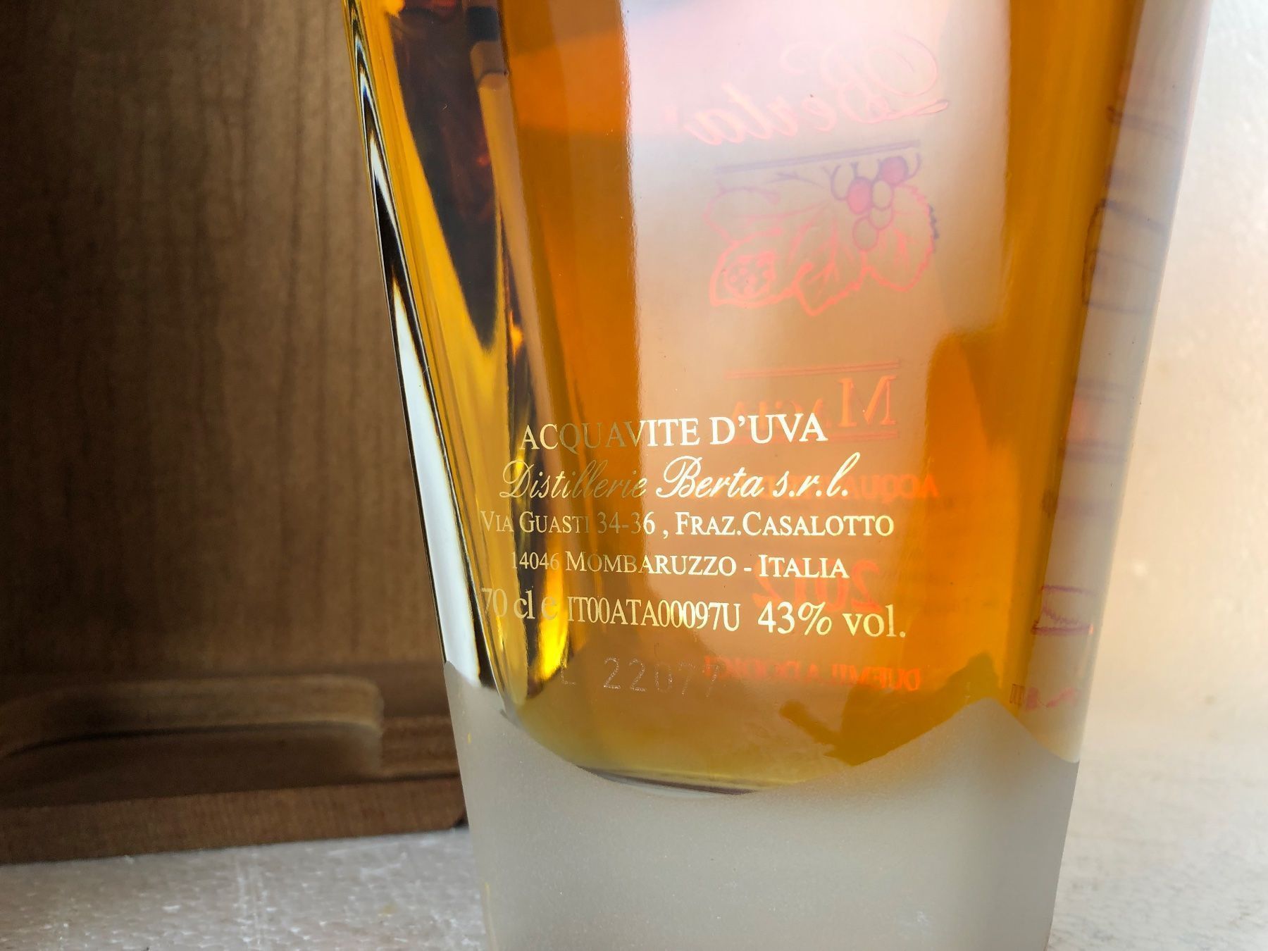 Berta Spirituosen: Grappa Distillato d'uva MAGIA BERTA 2012... – Neu und originalverpackt aus Wöschnau von Vinsale 5