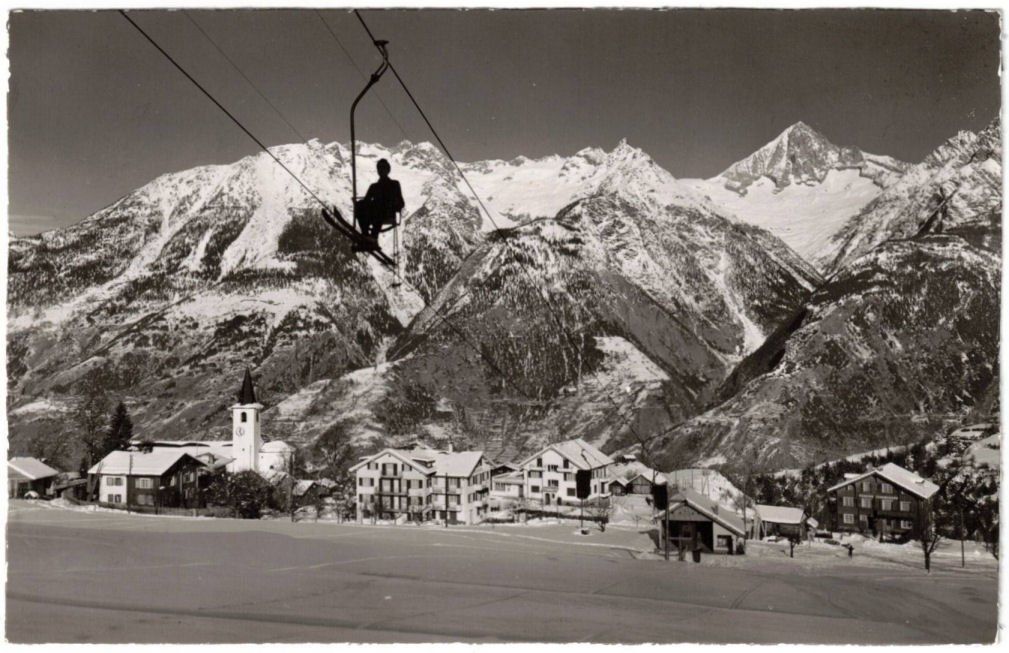 Cartoline postali: Unterbäch - Sessellift Brandalp – Usato da Binningen venduto da Mountainrider