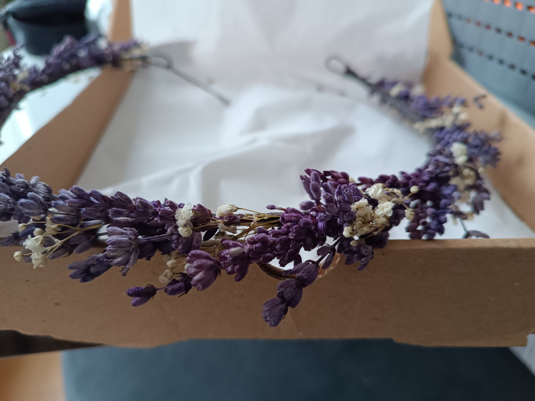 Accessori per capelli: Handgemachter Lavendel Blumenkranz Haare – Nuovo (secondo la descrizione) da Horgen venduto da sunny080 1