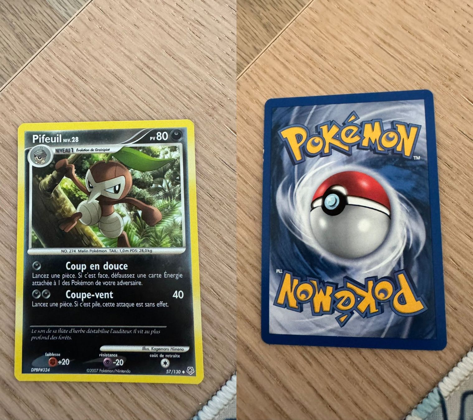 Pokémon Carte collezionabili: Pifeuil 57/130 reverse holo – Usato da Chavannes-Renens venduto da skywalker1942