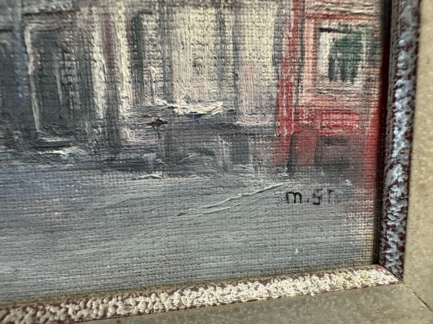 Tableaux: kleines älteres Ölbild Sign. – D'occasion à arlesheim par Art.en1 1