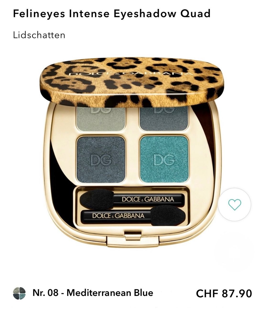 Make-up: DOLCE & GABBANA Lidschatten Palette Quad NP. 87.90 – Gebraucht aus Rüfenacht BE von Milena_1 2