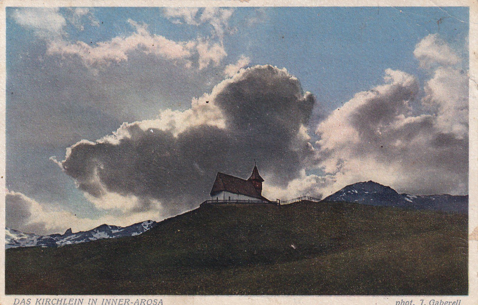 Cartoline postali: Das Kirchlein in Inner Arosa  1922 – Usato da Cormoret venduto da Pascalll2001