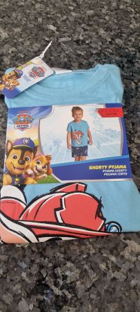Kinder Pyjama kurz Paw Patrol Grösse 122/128 neu
