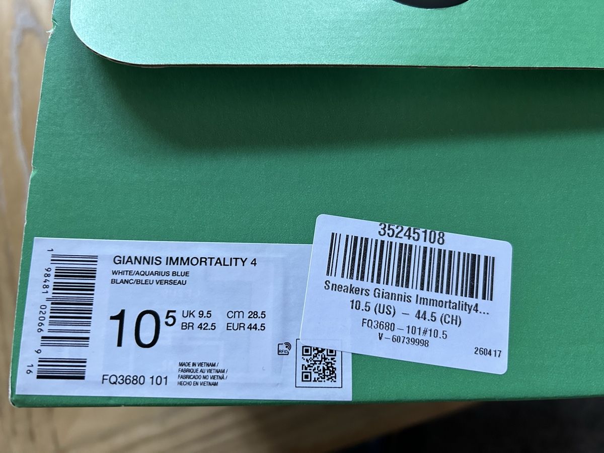 Nike Scarpe da uomo: Nike Sneakers Giannis Immortality 4 – Nuovo e nell'imballaggio originale da Weissbad venduto da Usw63 4