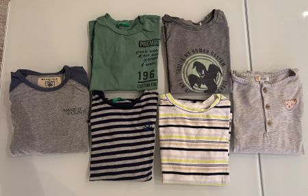 Kleiderpaket Langarm Shirt Junge Grösse 116/122