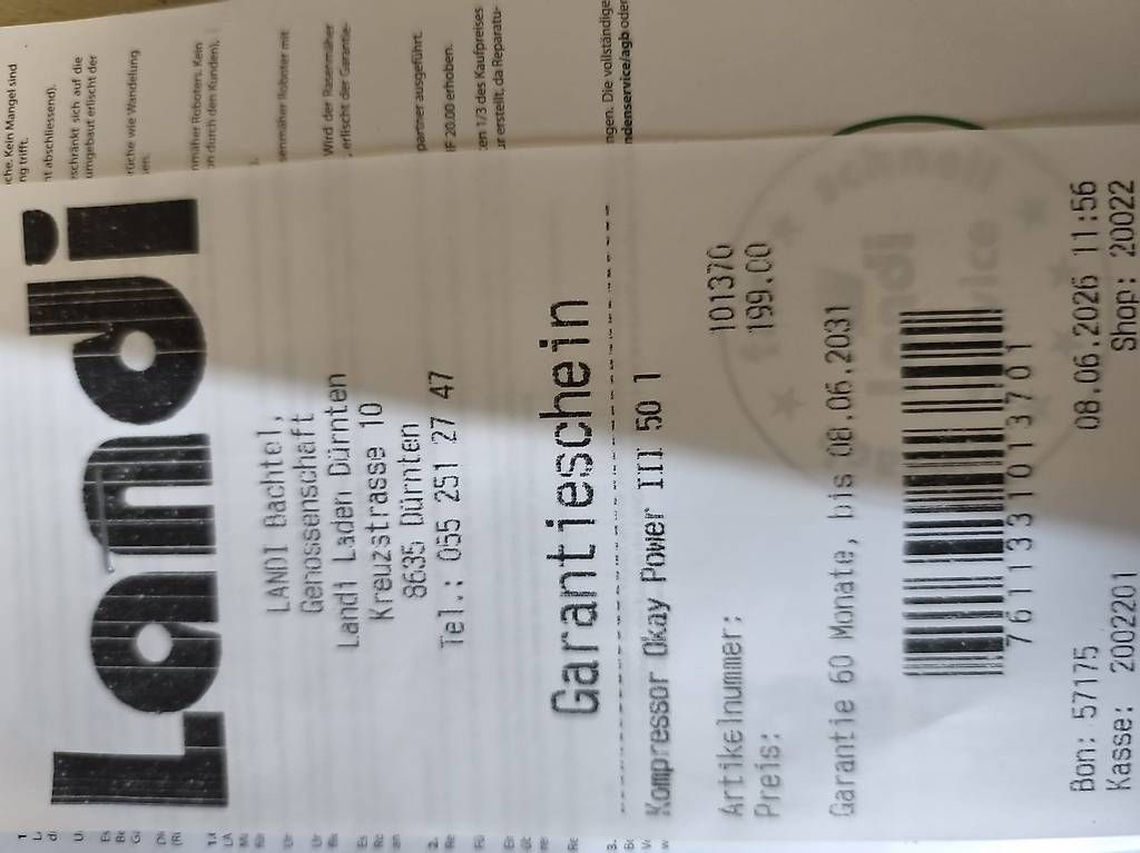 Compressori: Luftkompressor Landi 50Liter – Usato da Laupen venduto da inf_kqw8 2