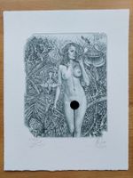 Exlibris Günter Hujber - Original Radierung signiert