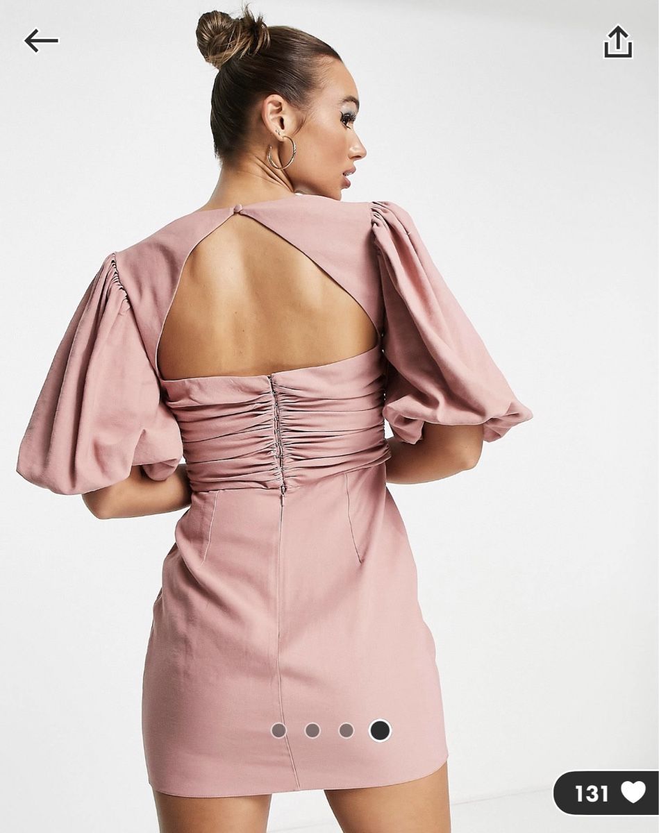 Asos Kleider: Altrosa kurzes Kleid, Gr. 34 – Neu (gemäss Beschreibung) aus Arbon von llaauraa 2