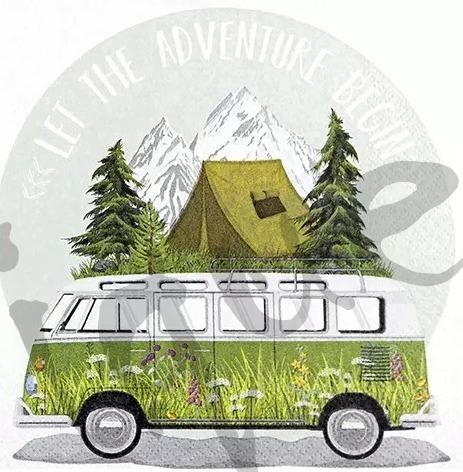 Servietten: Serviette adventure (1621) 2Stk. – Neu (gemäss Beschreibung) aus Schlatt TG von kreativ-atelier
