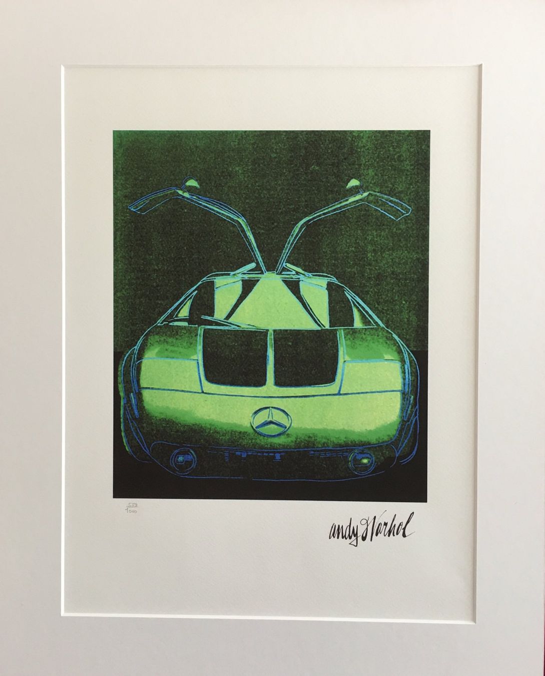 Grafiken & Lithographien: ANDY WARHOL Mercedes C111  Green/Green – Gebraucht aus Nennigkofen von Sommersonnen 1