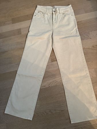 TRAFFIC Jeans wide leg beige Grösse 38