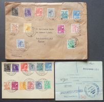 BESETZTES DEUTSCHLAND 1947: 3 Poststücke