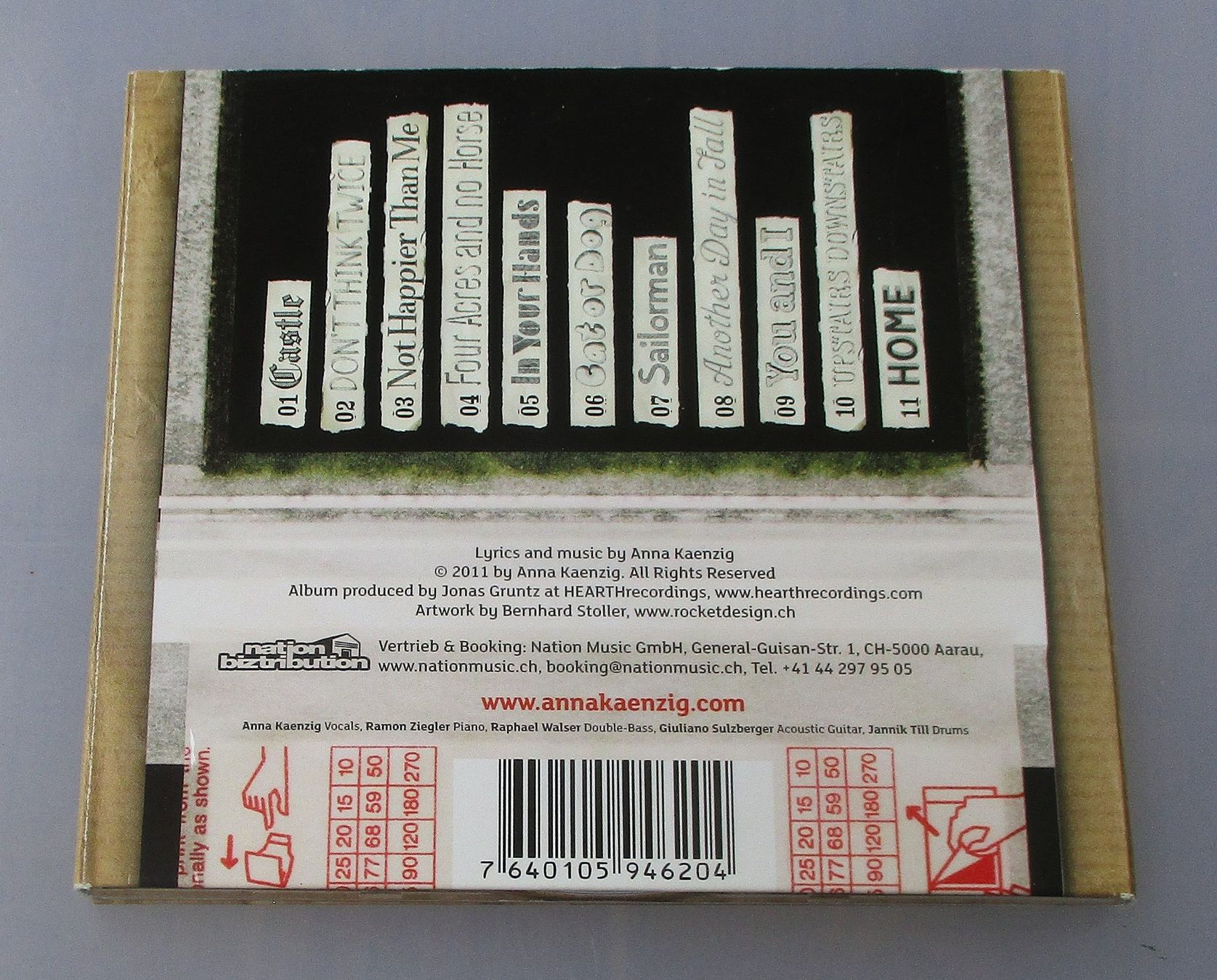 CDs: ANNA KAENZIG - Four Acres And No Horse – Gebraucht aus Wattwil von Muriel11 1