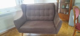 Zweier Sofa Henry Braun