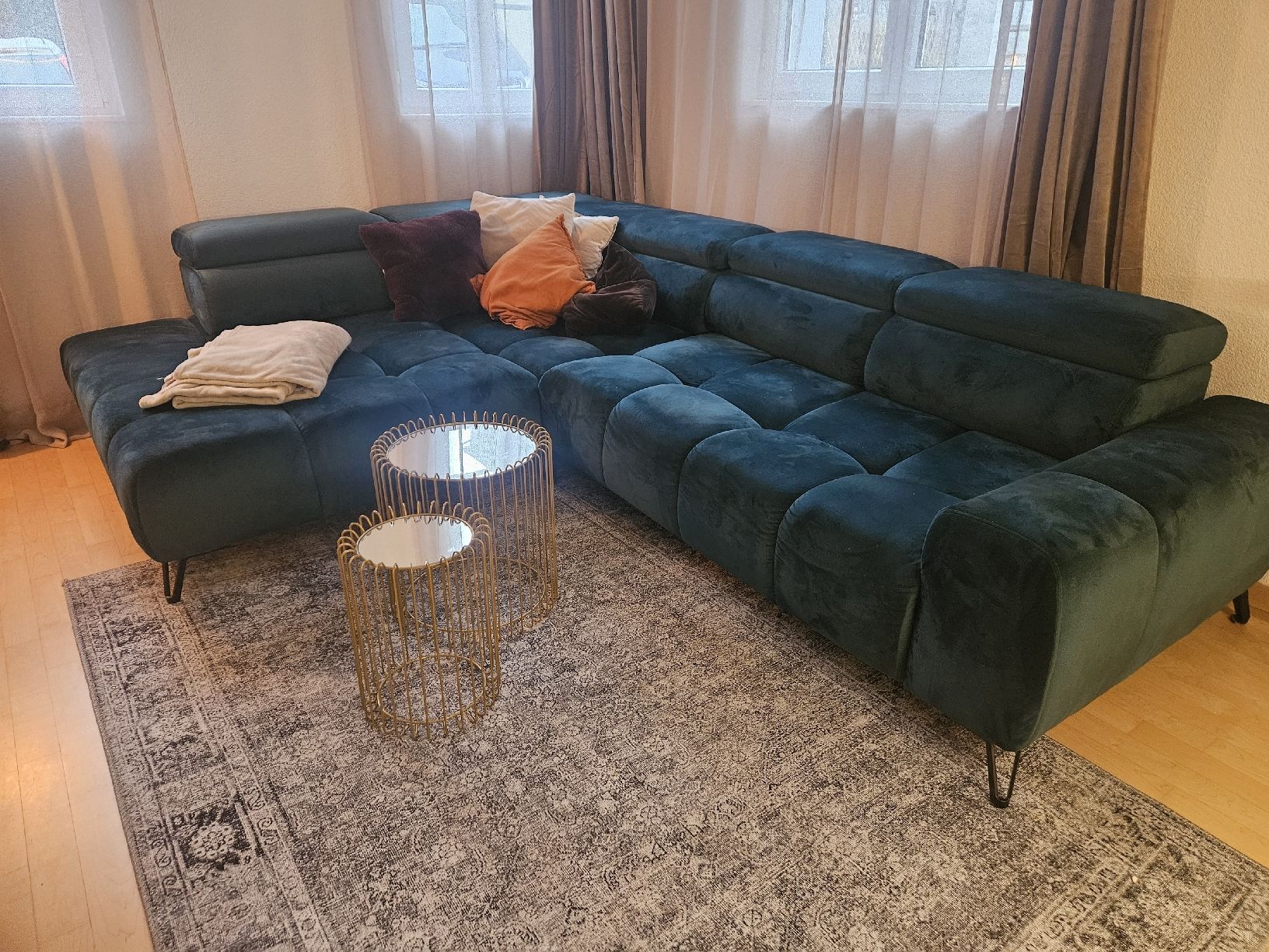 Divani: Ecksofa / Wohnlandschaft / Sofa smaragdgrün – Usato da Arbon venduto da NinaD1987 1