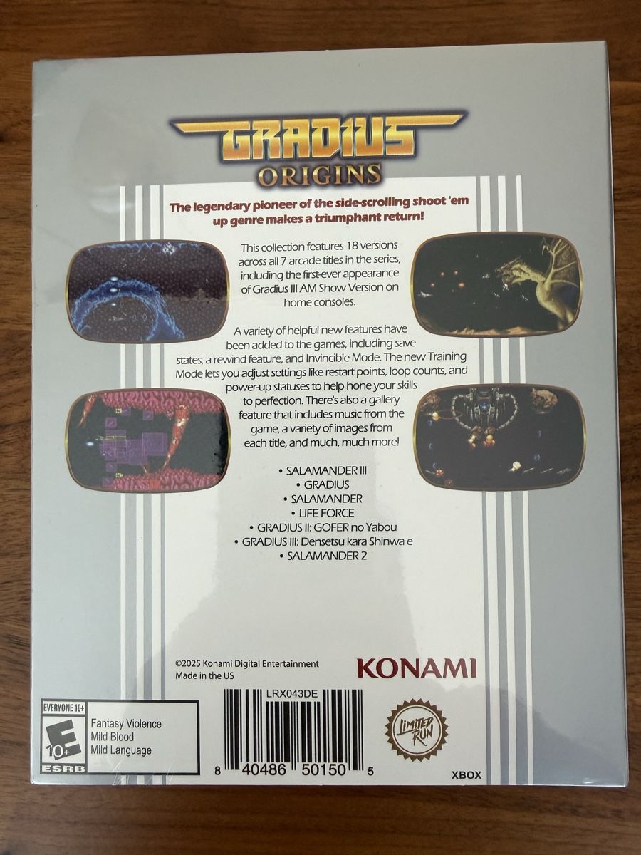 Giochi: Gradius Origins Classic Edition Xbox NEU – Nuovo e nell'imballaggio originale da Dübendorf venduto da CellarSeller 1