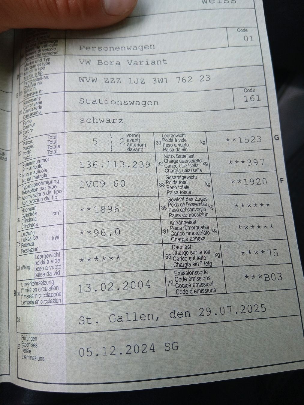 VW Automobili: VW Bora 1.9 – Usato da Lütisburg Station venduto da bal_zfx6 9