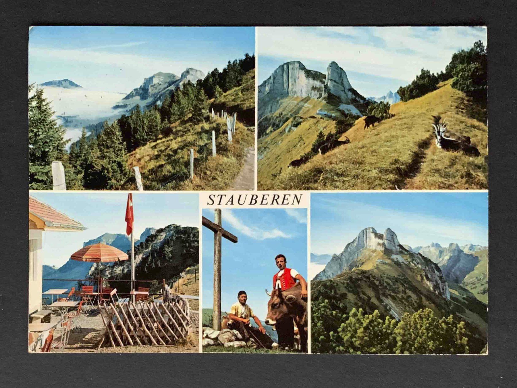 Ansichtskarten: AK Stauberen Berggasthaus – Gebraucht aus Goldau von artelier1