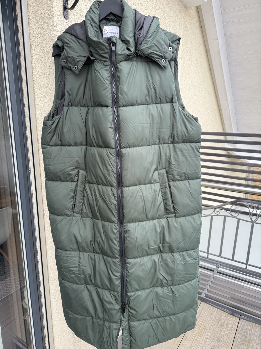 Gilet & Giacche senza maniche: Olive Steppweste mit Kapuze L/XL – Nuovo (secondo la descrizione) da Sirnach venduto da sirni