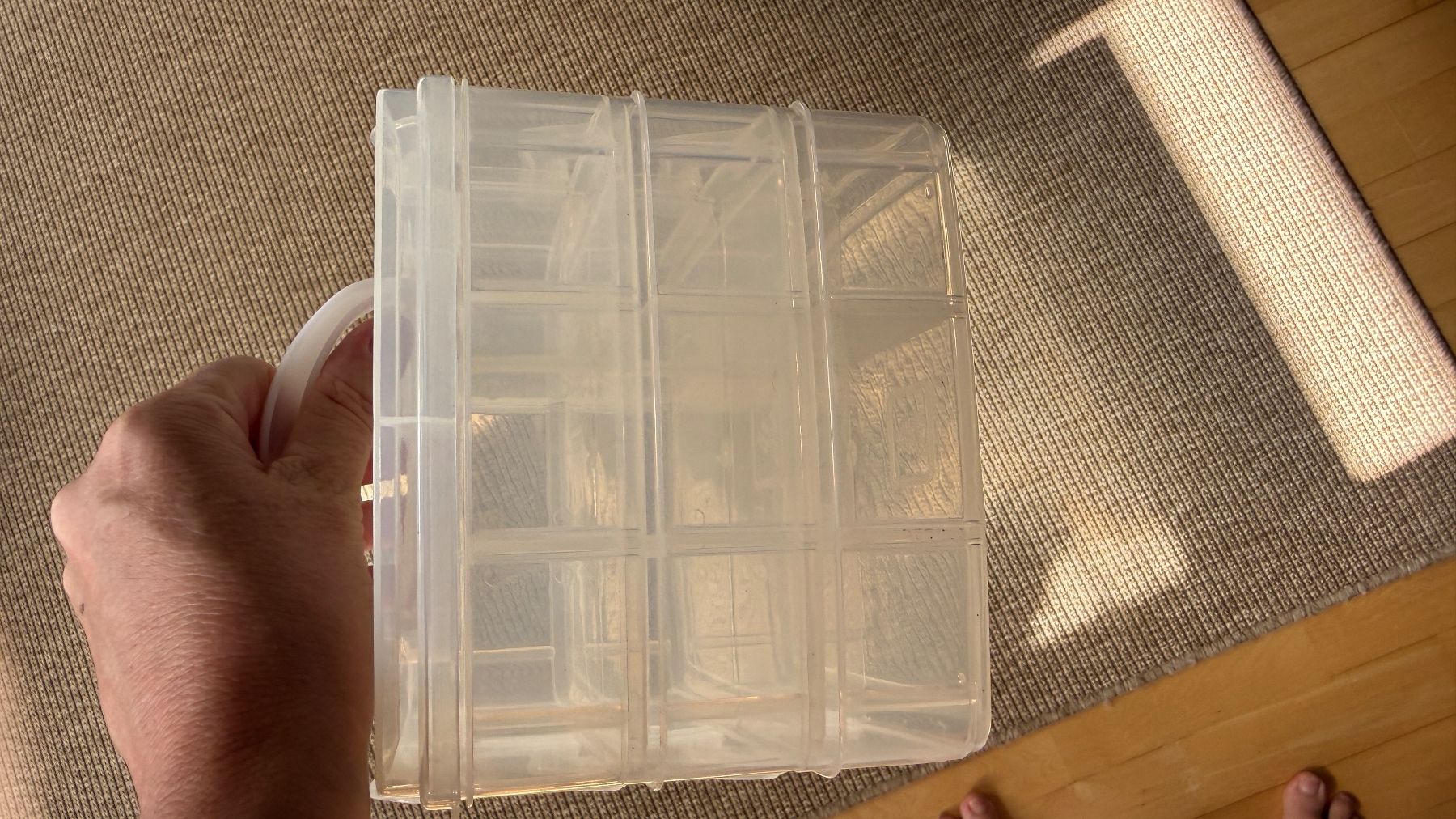 Behälter & Ähnliches: Aufbewahrungsbox transparent mit Griff – Gebraucht aus Birsfelden von Nic21 4