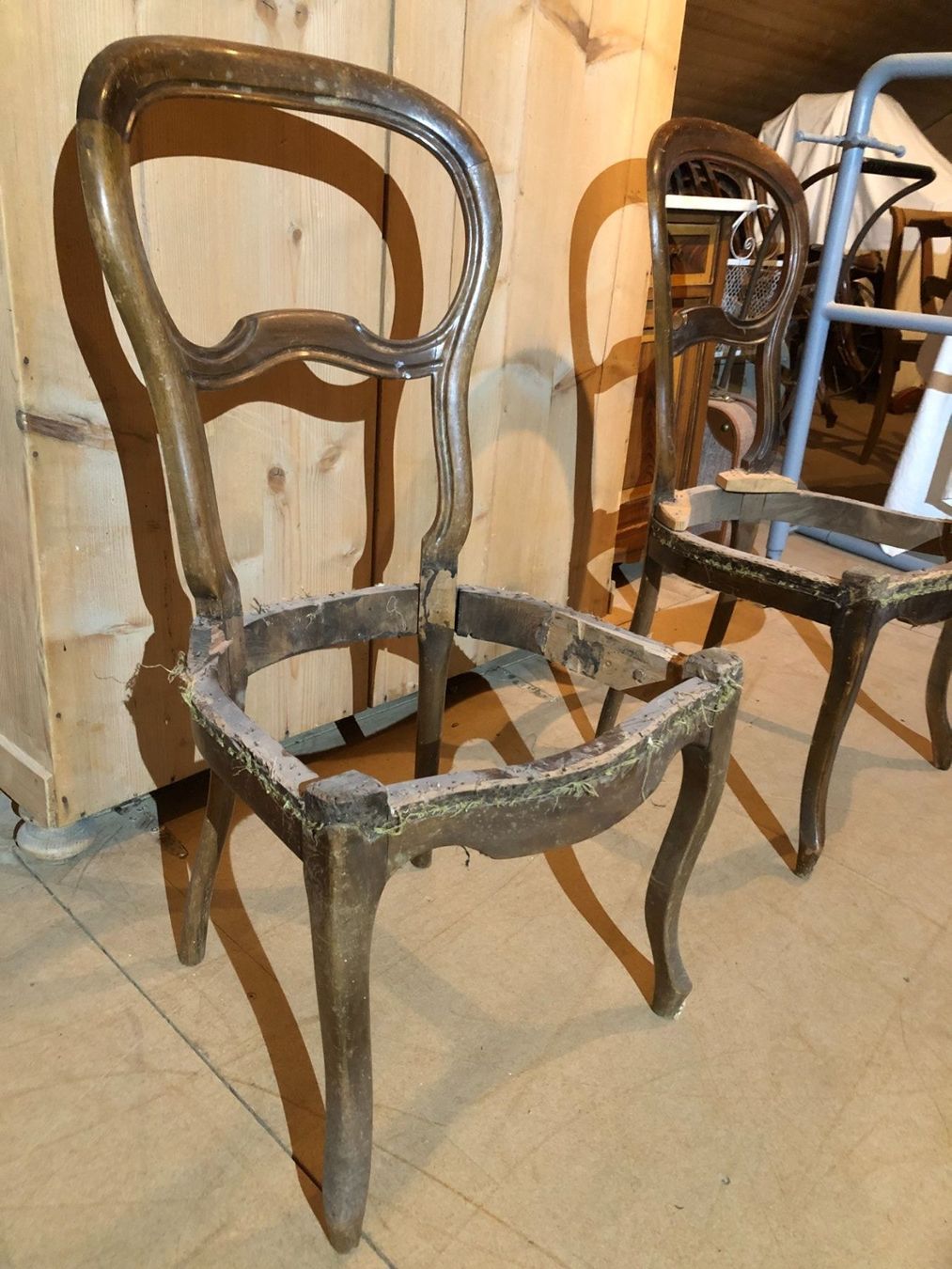 Stühle: 4 antike Polsterstühle – Gebraucht aus Beinwil (Freiamt) von Zedel1923 6