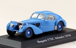 Bugatti 57 SC Atlantic 1937-1938 blau   1:43 von Atlas / IXO