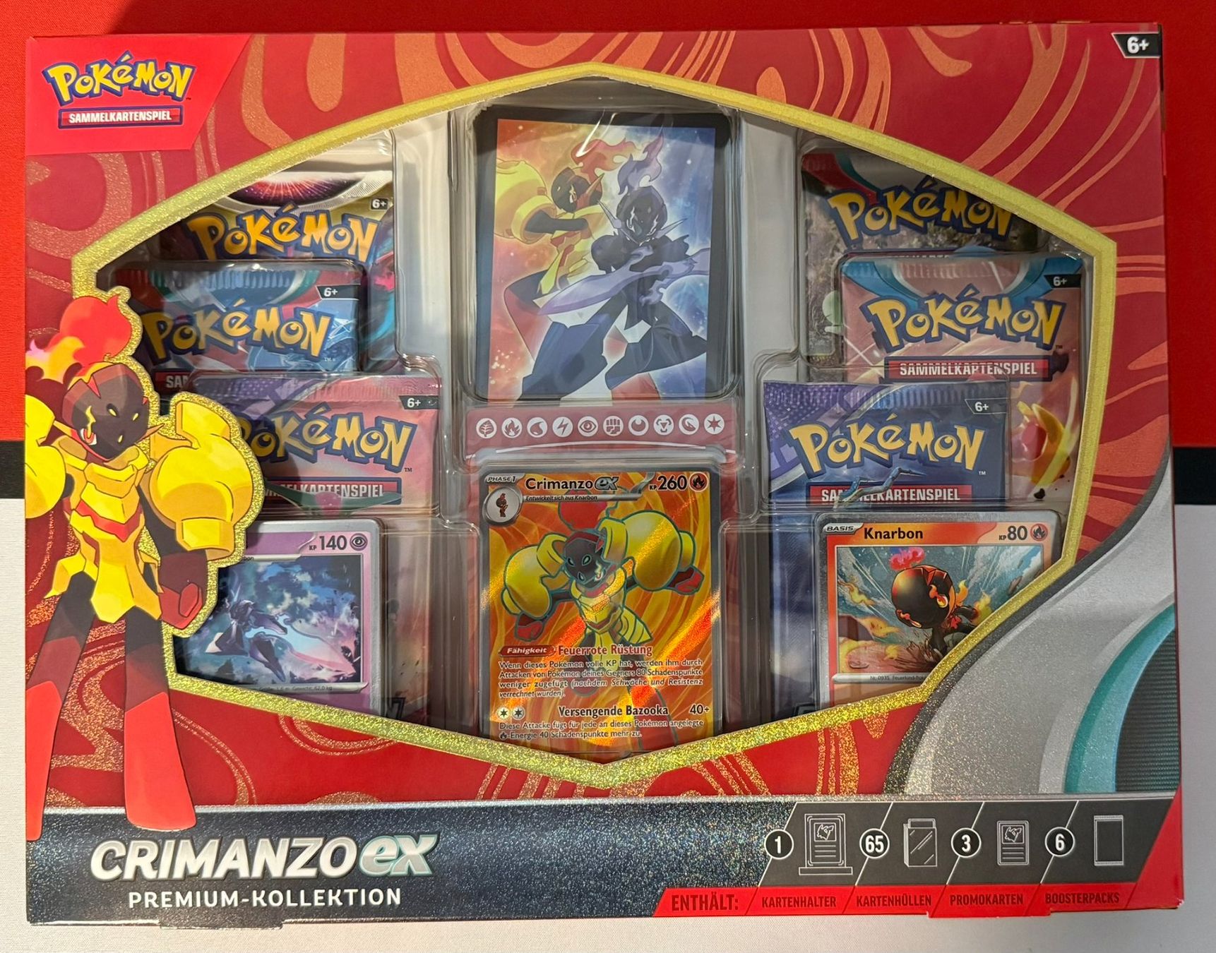 Pokémon Carte collezionabili: Crimanzo ex - Premium Kollektion DE – Nuovo e nell'imballaggio originale da Feuerthalen venduto da Plazatoys