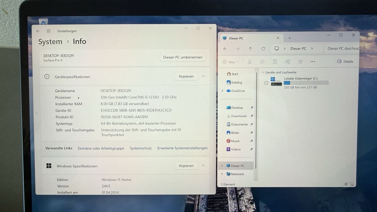 Microsoft Notebooks: Microsoft Surface Pro 9 - Tasatur defekt – Gebraucht aus Rehetobel von ZM81 3