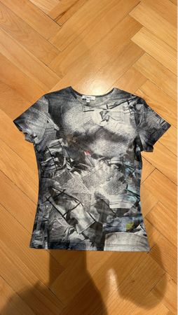 Miaou T-Shirt, Grösse S, Zeitungs-Design, Top Zustand!