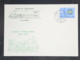 CL23 Enveloppe + Timbre Suisse 1970