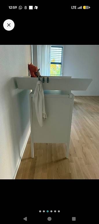 Fasciatoi & Accessori: Leander Linea Wickelkommode Weiss mit Wickelaufsatz – Usato da Uster venduto da Freddy810 2