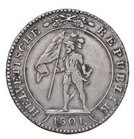 10 Batzen 1801, sehr schöne Altsilber Patina