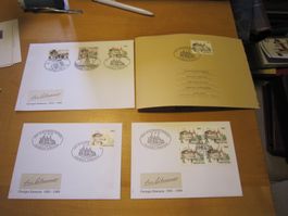 1994 Grossbrief sowie Serie und 4er FDC