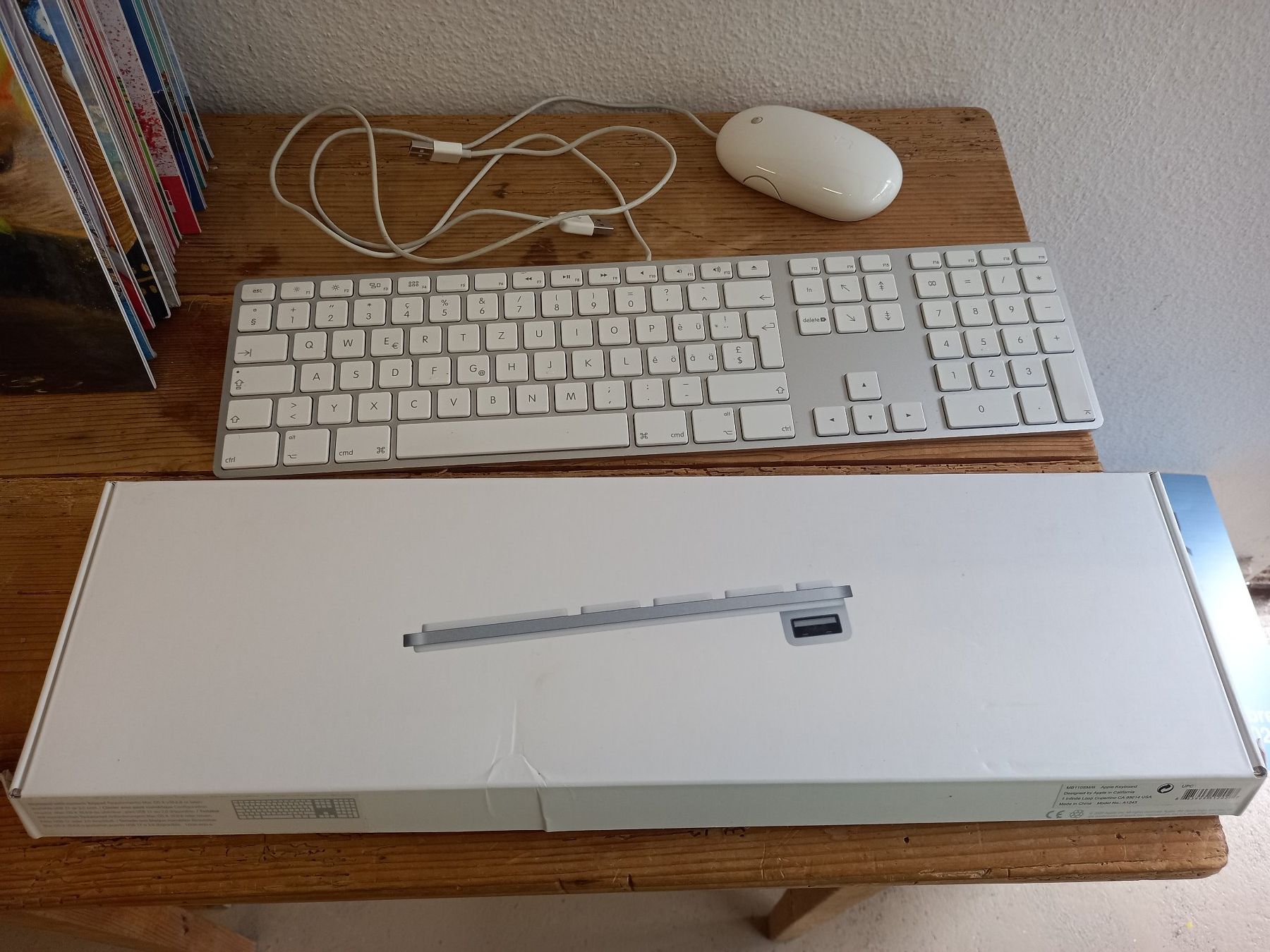 Apple Tastaturen: Apple Mac Tastatur Keyboard Model A1243 + Mouse A1152 – Gebraucht aus Romont FR von ventecomp